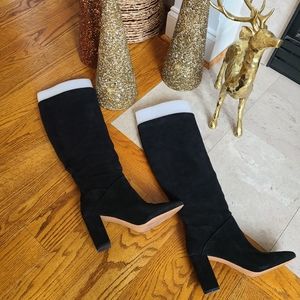 Banana Republic suede slouchy boots
